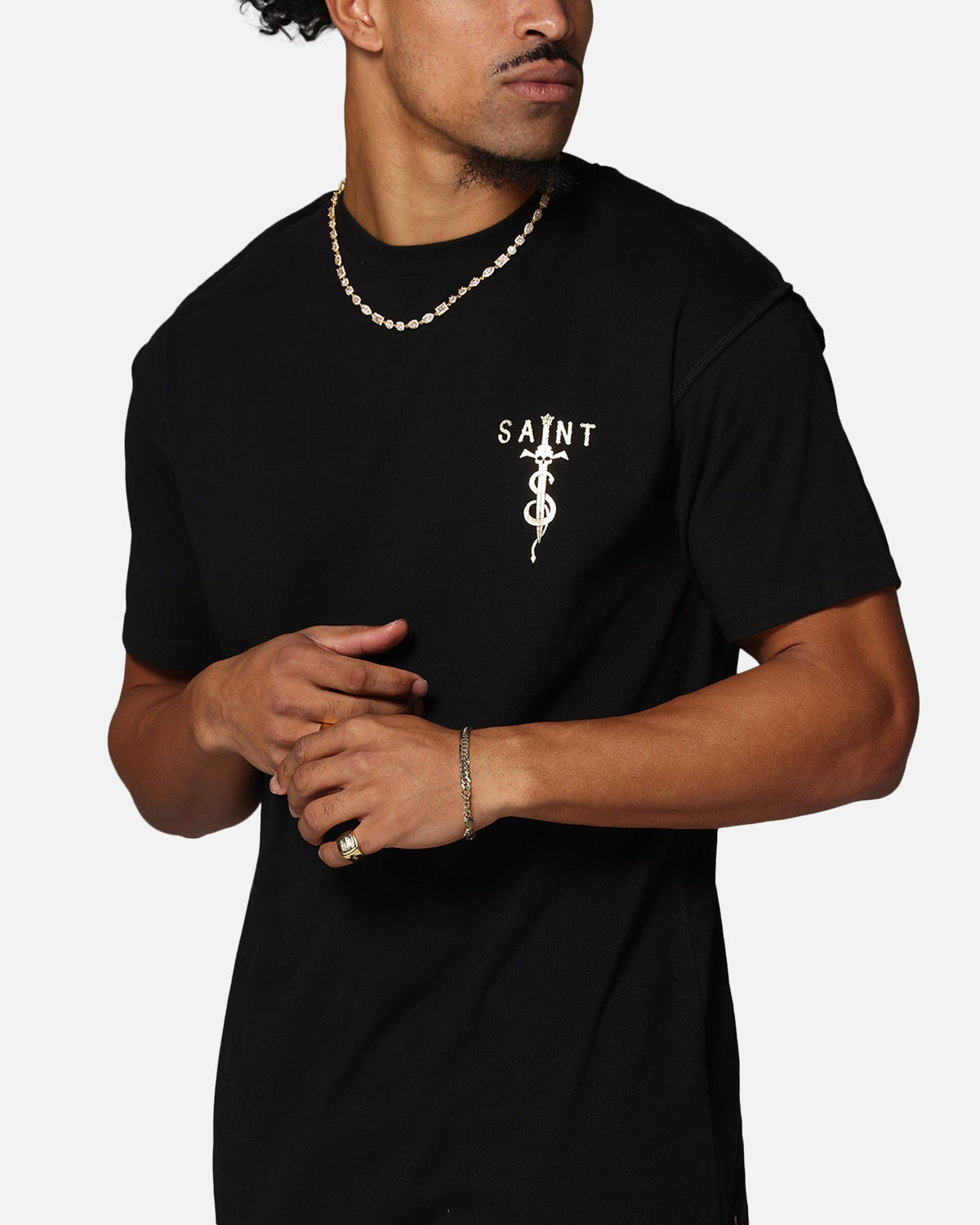 Saint Morta Daggers Lafayette T-Shirt Black/Gold