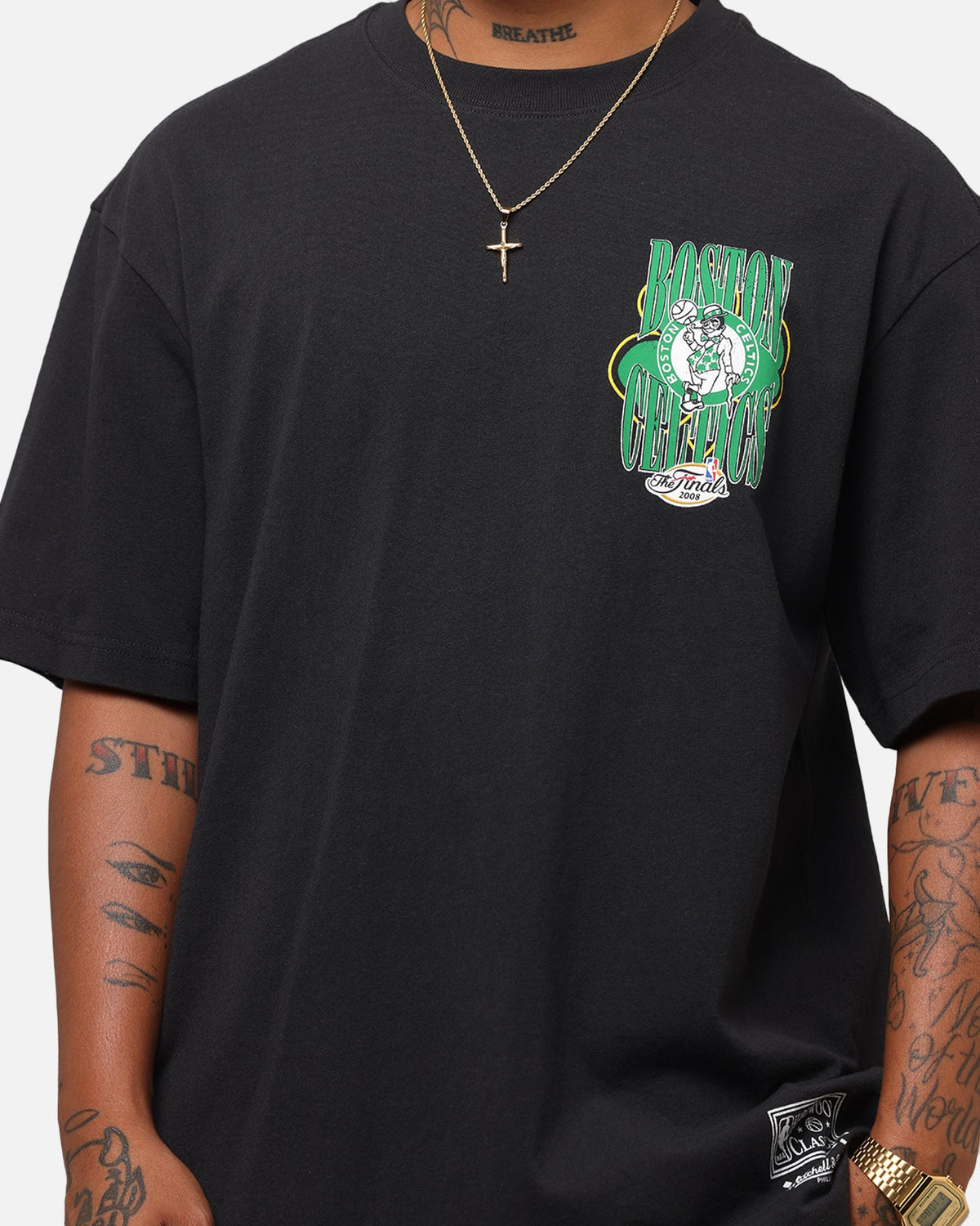 Mitchell & Ness Boston Celtics 18-Time NBA Champions T-Shirt Faded Black