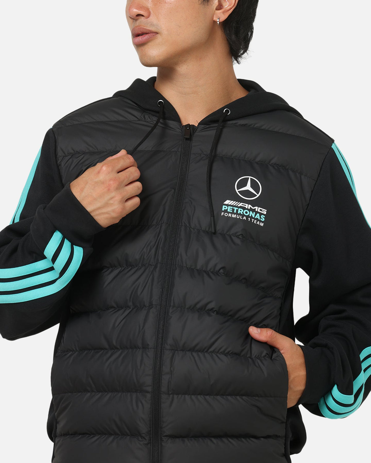 Adidas Mercedes-AMG Petronas Formula 1 Team DNA Puffer Jacket Black
