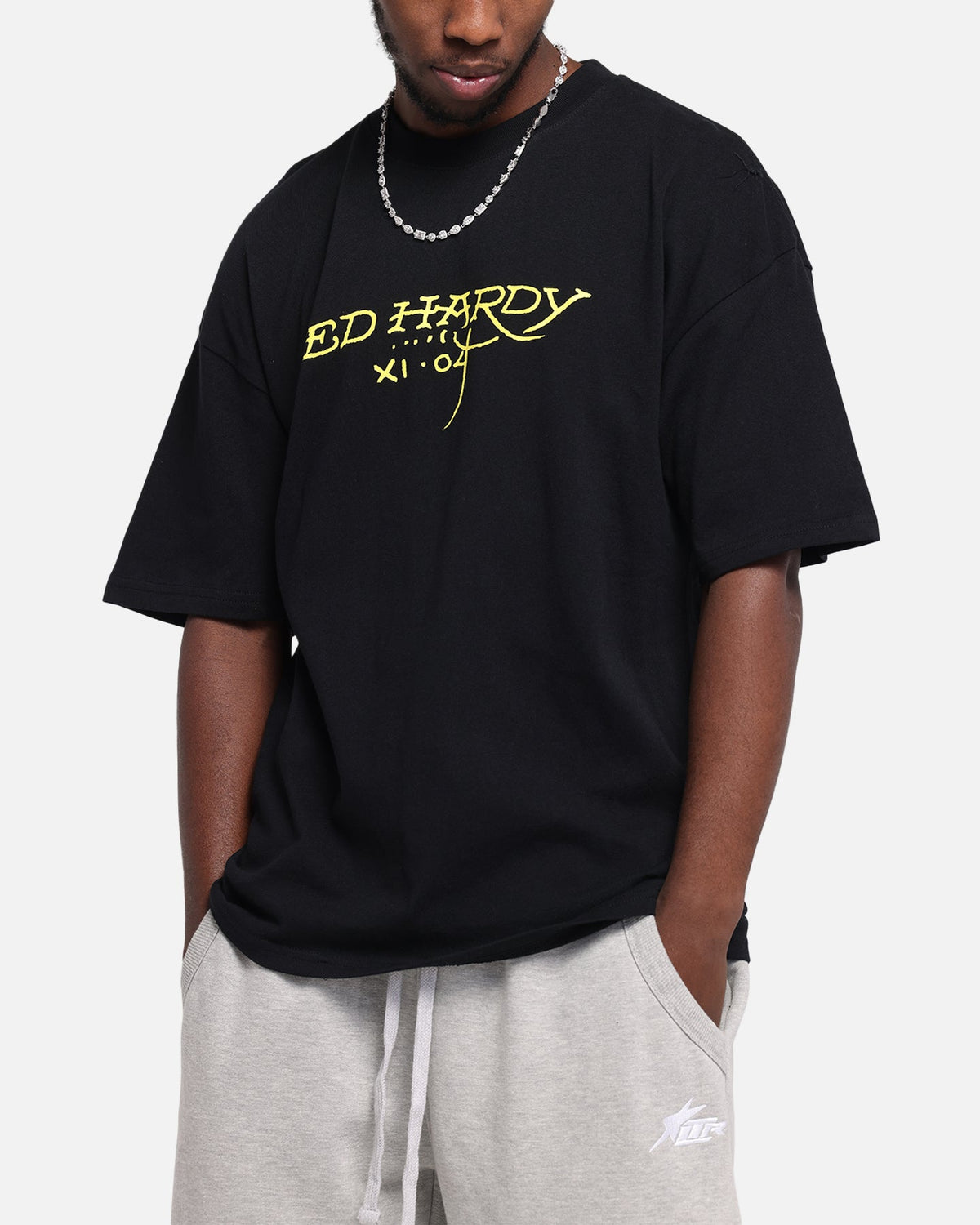 Ed Hardy Mermaid T-Shirt Black
