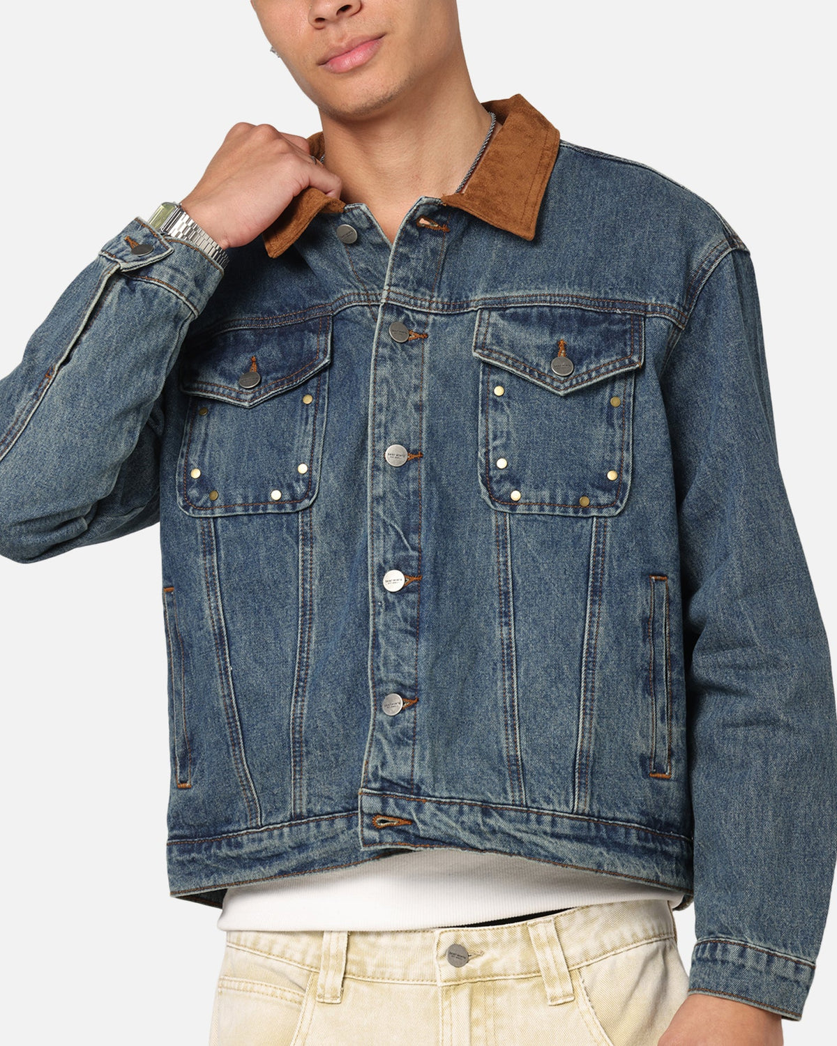 Saint Morta Rodeo Drive Denim Jacket Dirty Blue