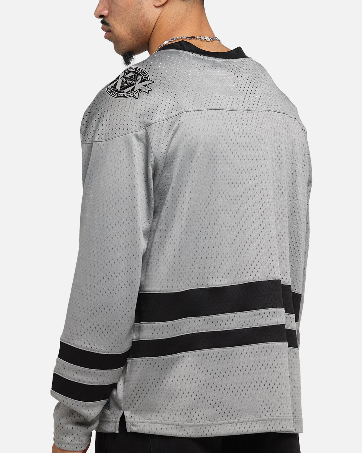 Mitchell & Ness Chicago Bulls Chrome Jersey Gunmetal Grey