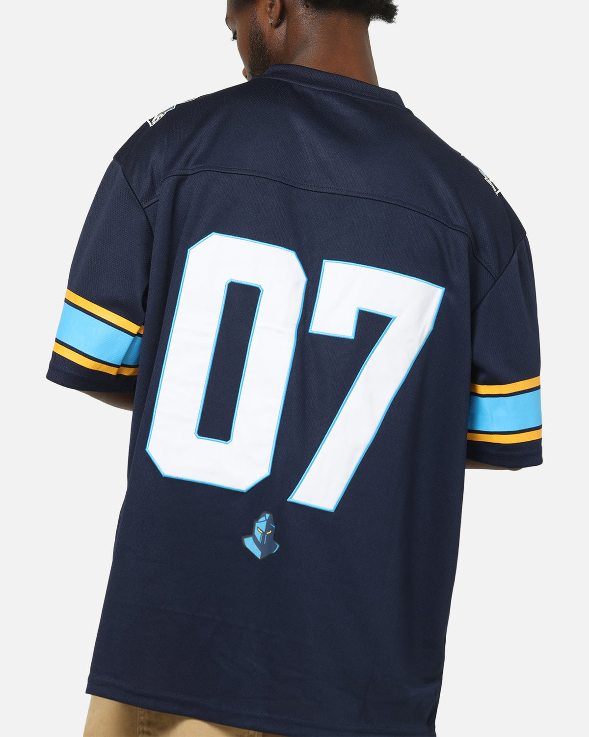 Bleacher Athletic Gold Coast Titans NRL Gridiron Mesh Jersey Official Team Color