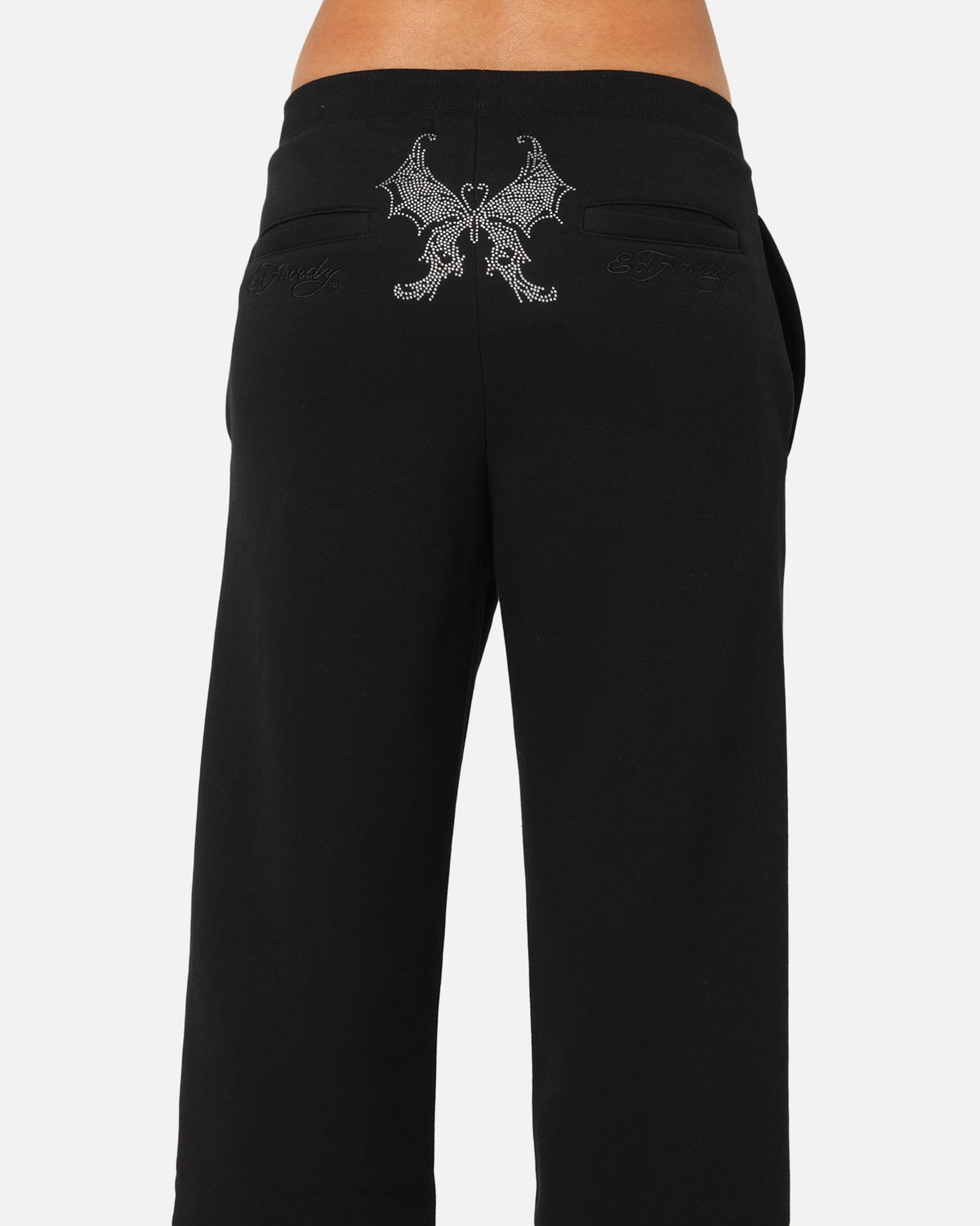 Ed Hardy Women's Butterfly Effect Trackpants Black