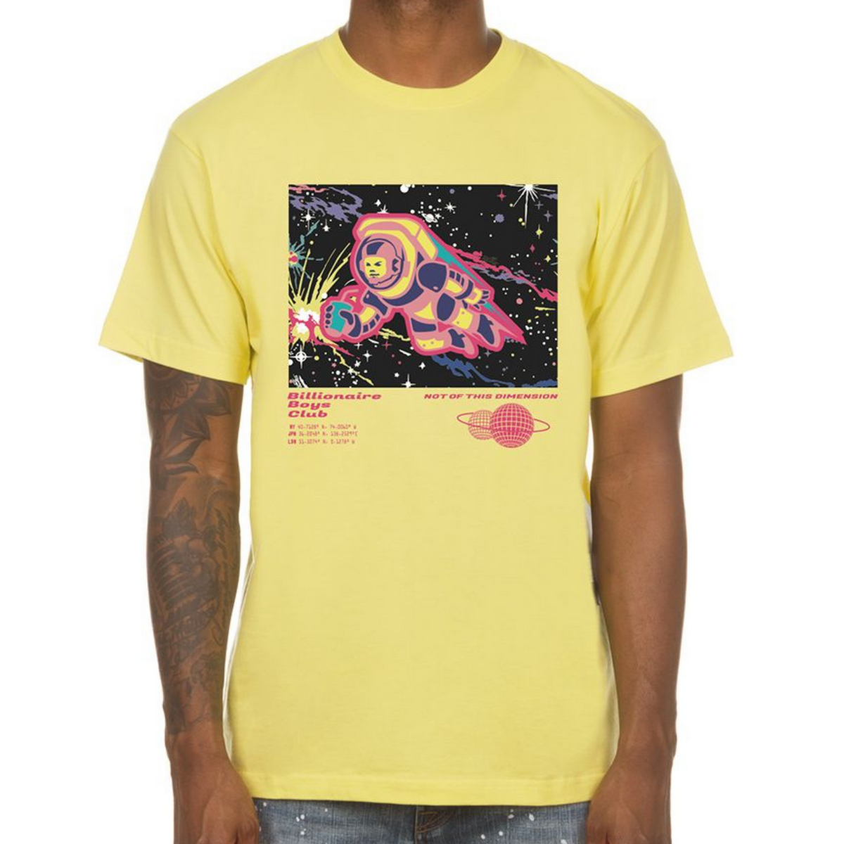 Billionaire Boys Club Hyperspace SS Tee (Yellow Cream)