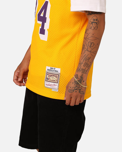 Mitchell & Ness Los Angeles Lakers Shaquille O'Neal '96-'97 #34 Swingman Jersey Yellow