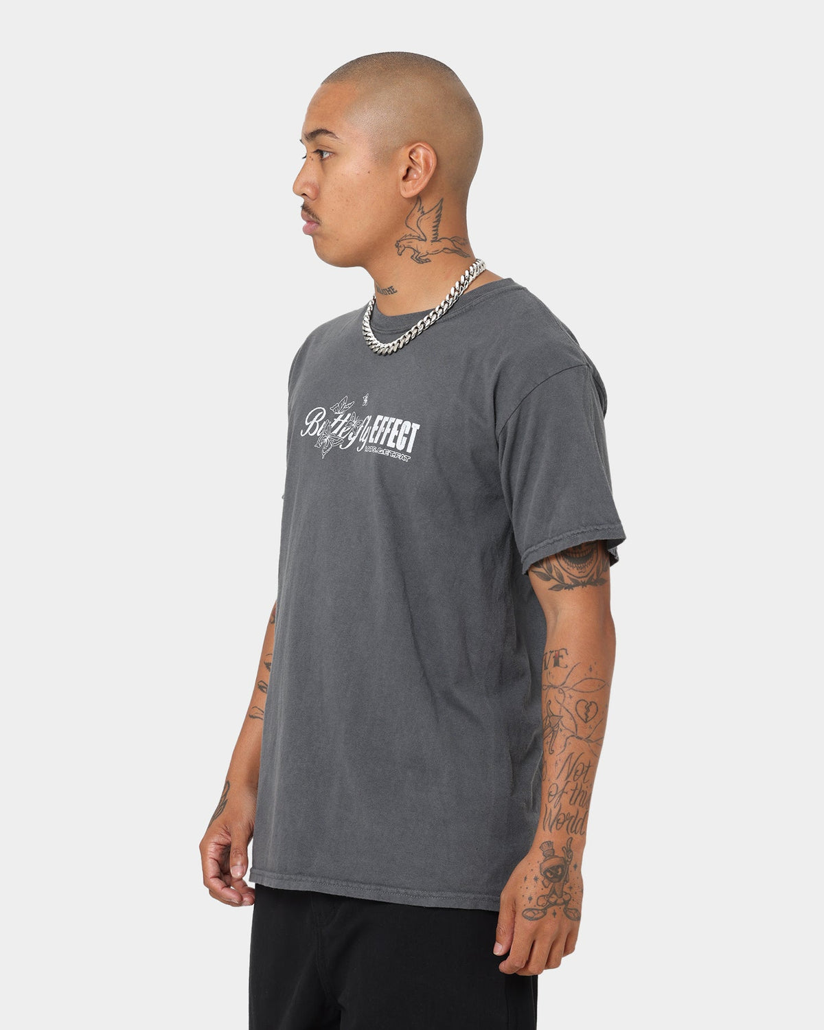 Rats Get Fat Butterfly Effect Vintage T-Shirt Off Black
