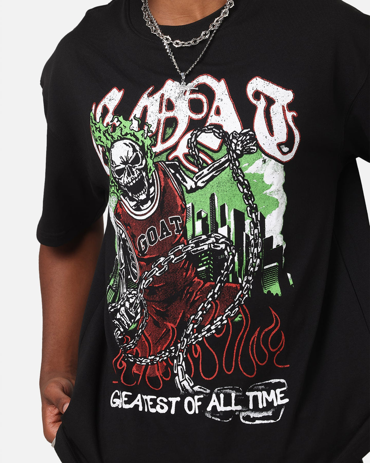 Goat Crew Goat Skull Vintage T-Shirt Black
