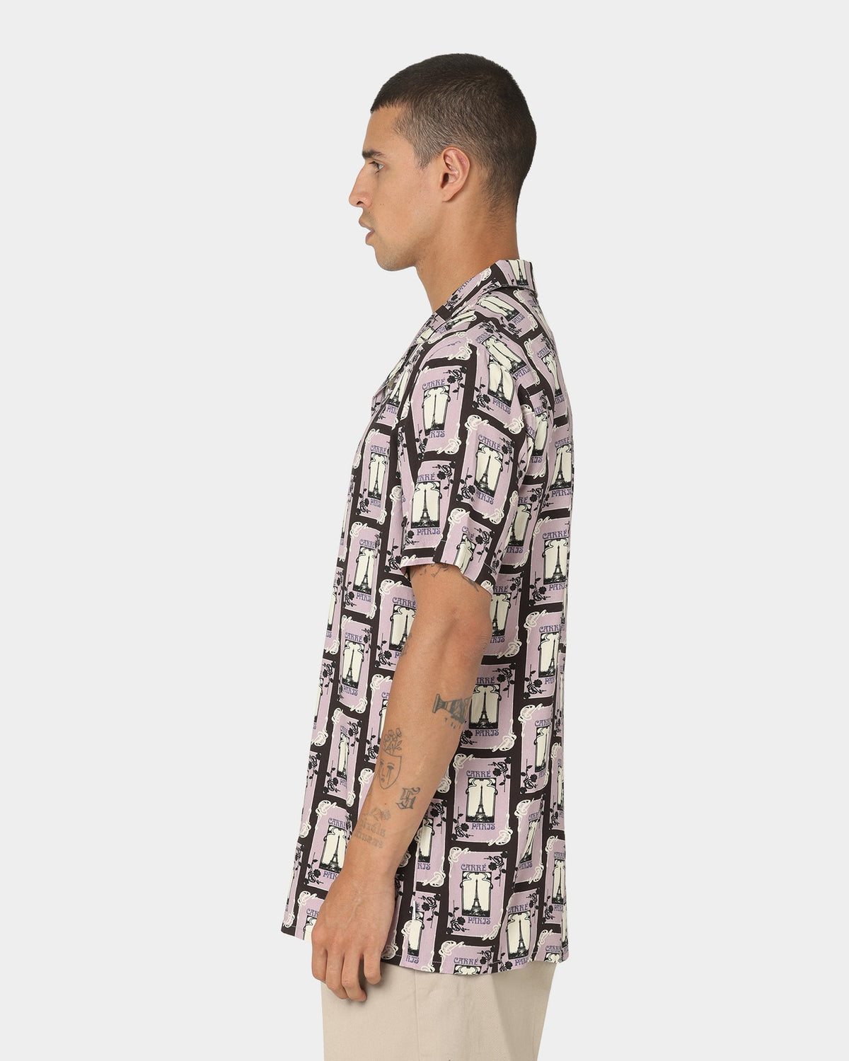 Carre Parisian Rugu Short Sleeve Button Up Shirt Multi-coloured