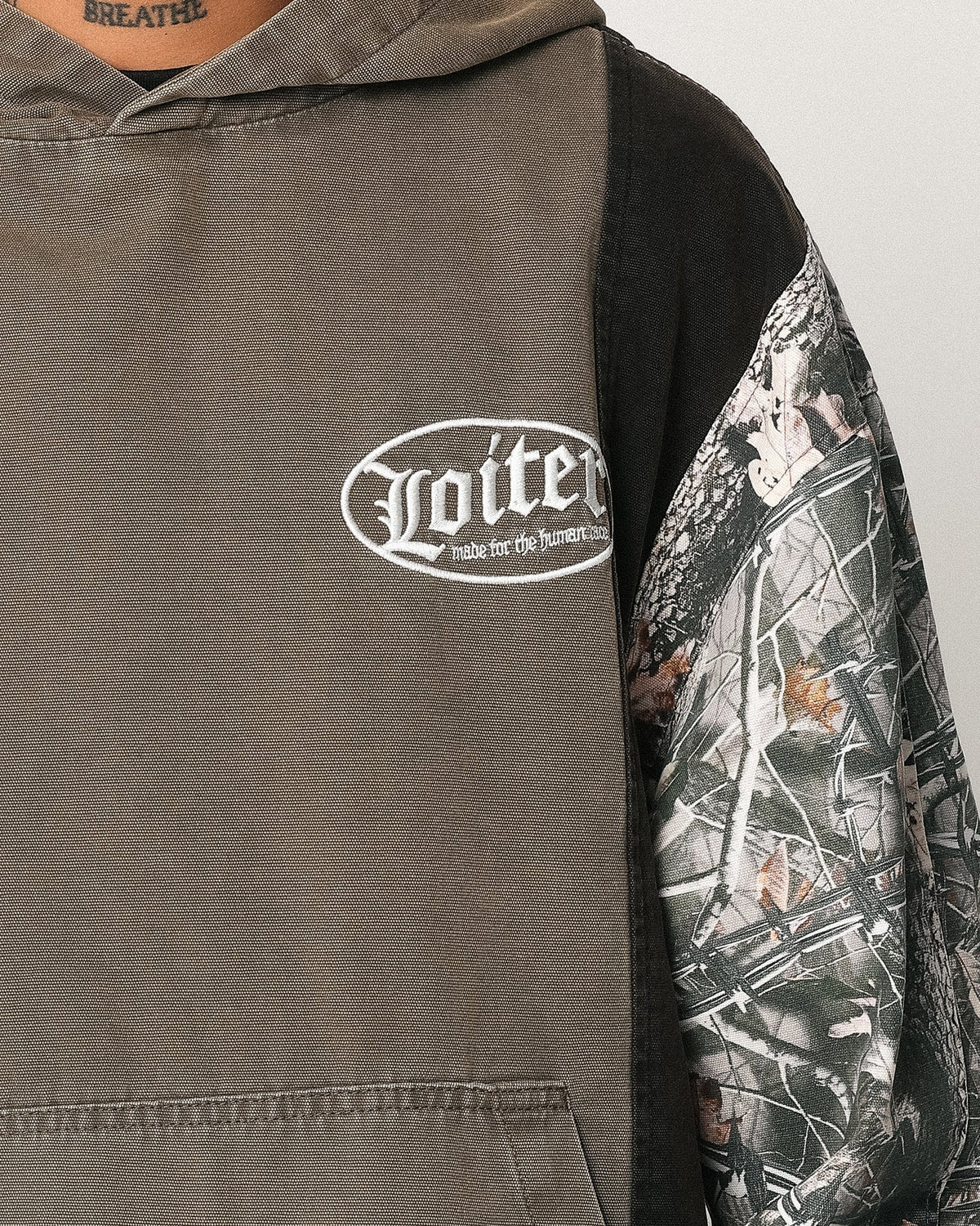 Loiter Splinter Hoodie Khaki/Camo