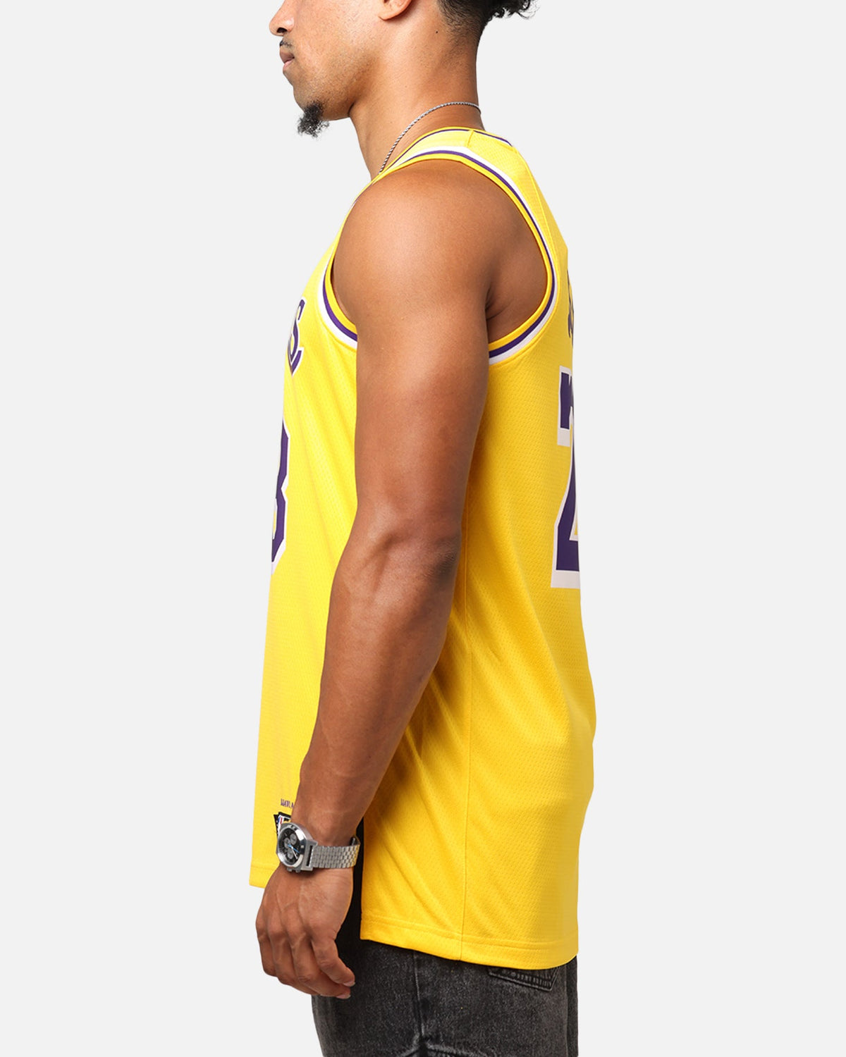 Nike Los Angeles Lakers Lebron James Dri-FIT Swingman Jersey Amarillo