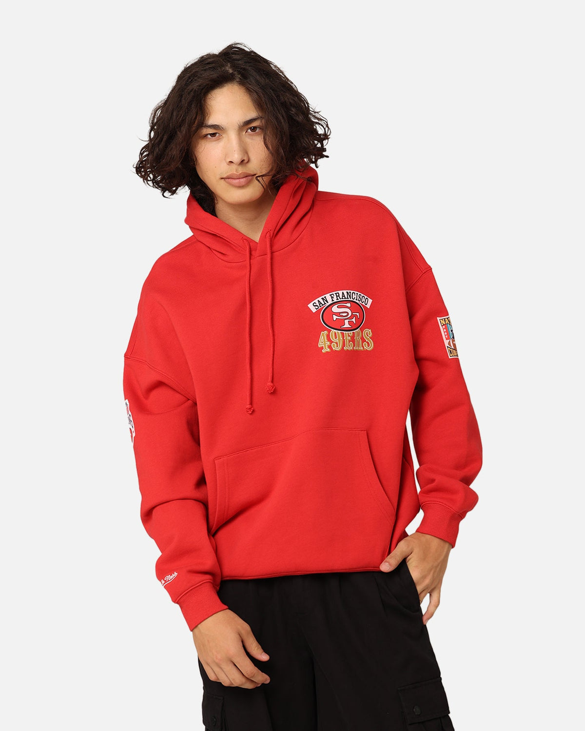 Mitchell & Ness San Francisco 49ers Super Bowl World Hoodie Faded Red