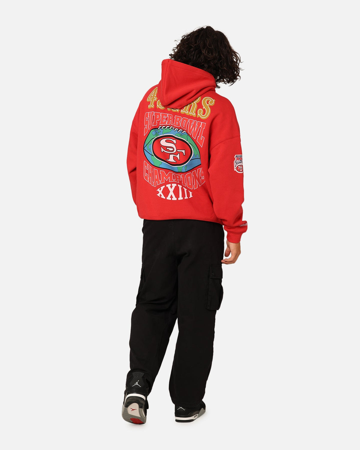 Mitchell & Ness San Francisco 49ers Super Bowl World Hoodie Faded Red