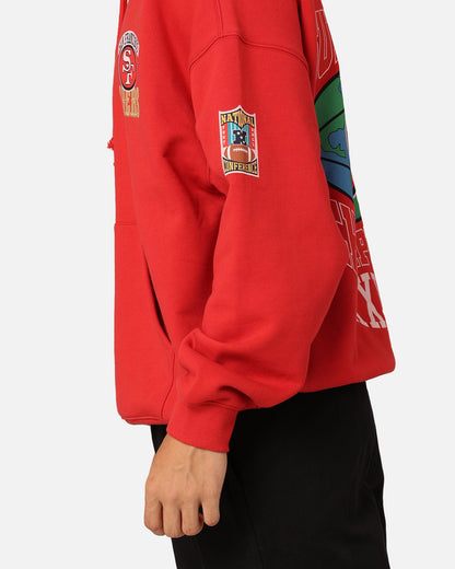 Mitchell & Ness San Francisco 49ers Super Bowl World Hoodie Faded Red