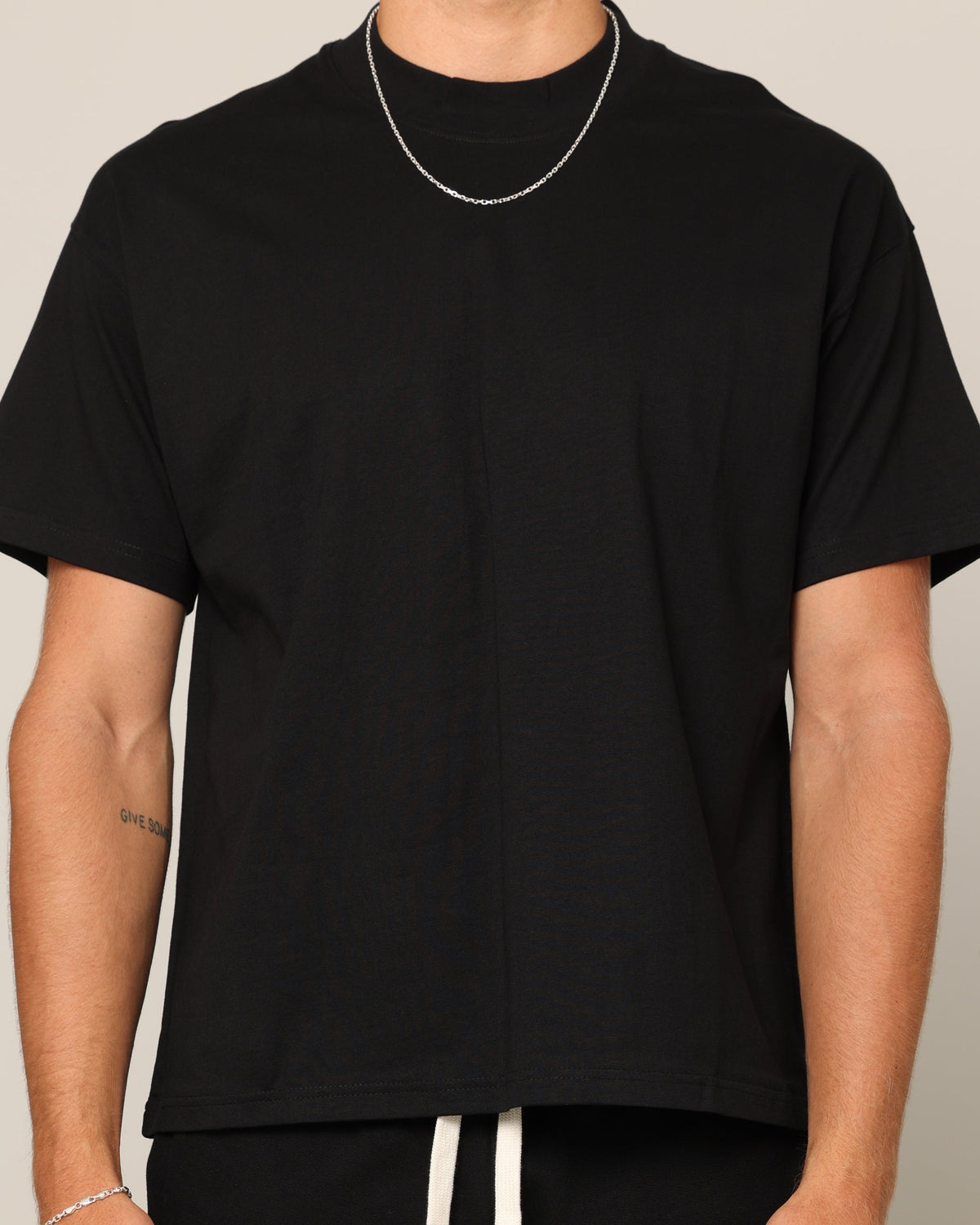 Carré Blanc T-Shirt Black