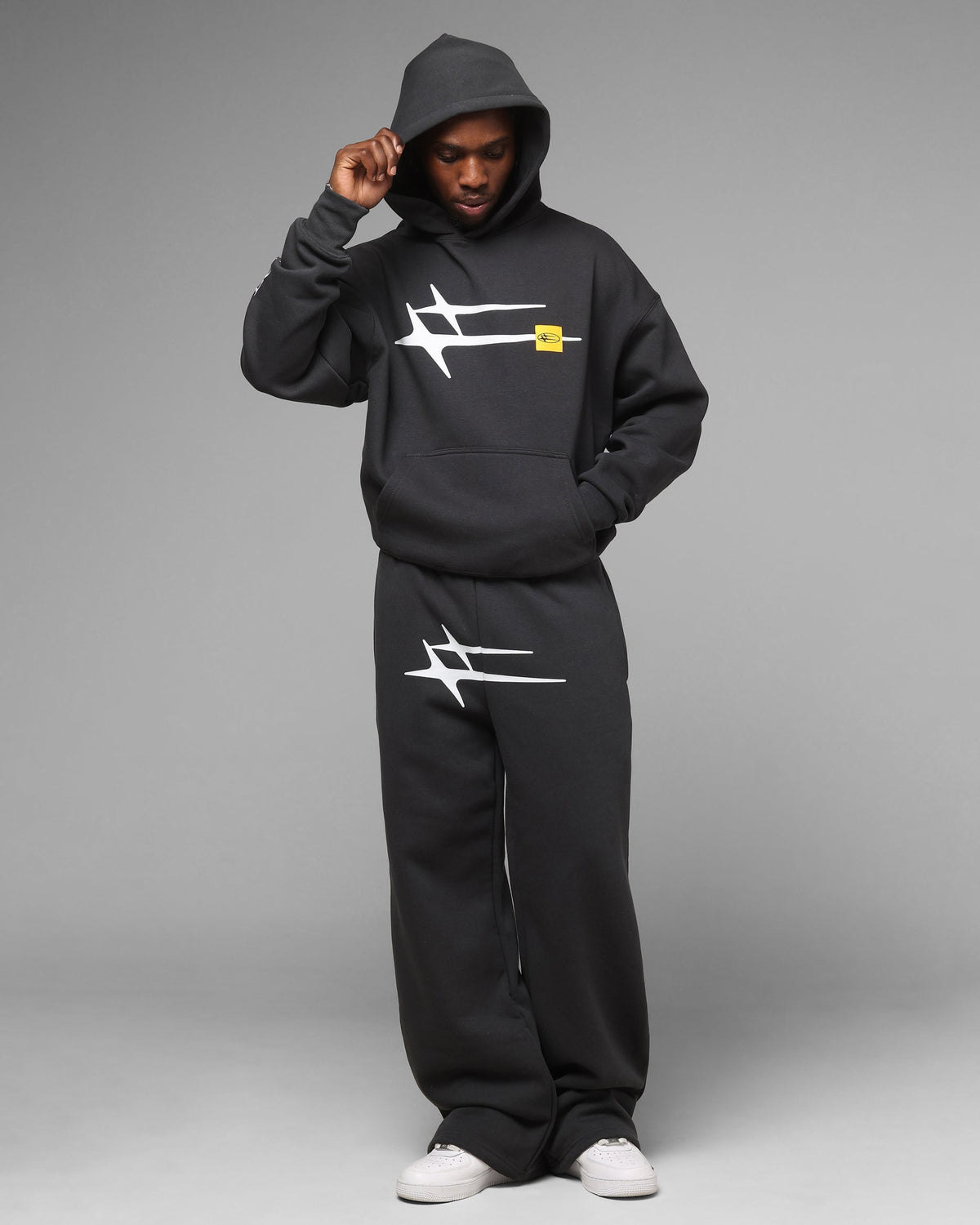 Loiter Hybrid Hoodie Charcoal