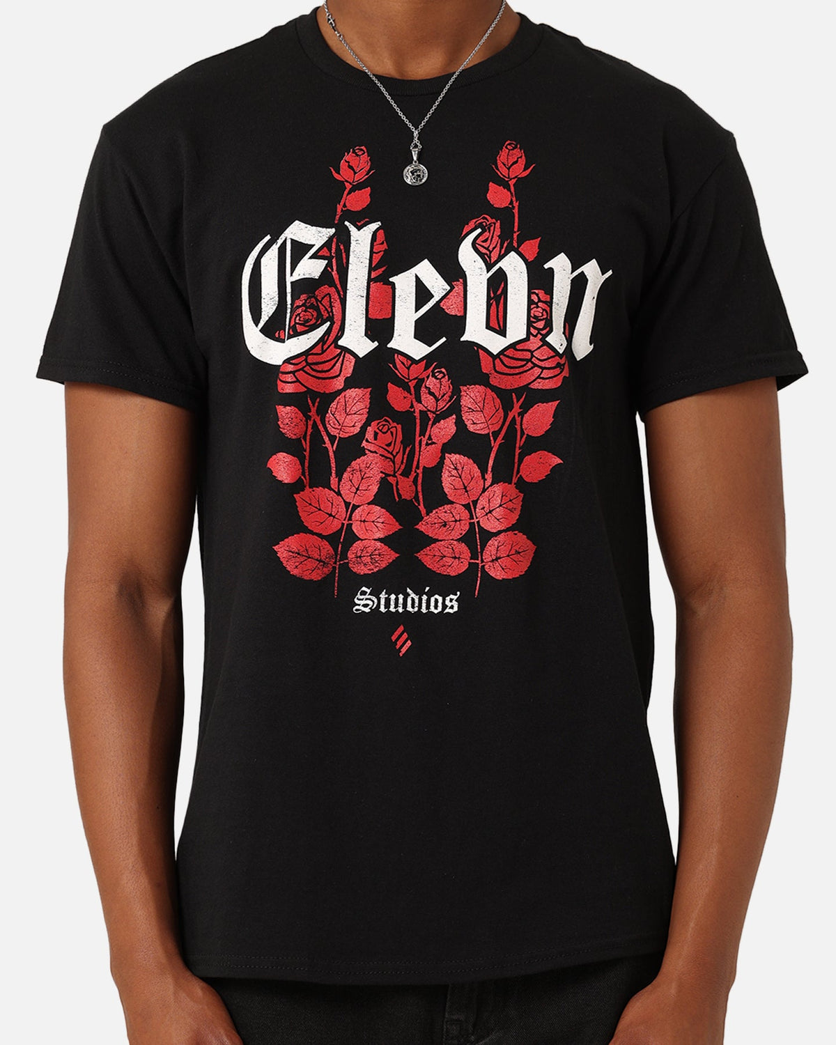 Elevn Clothing Co Rose Bunch T-Shirt Black