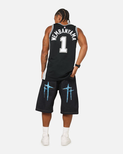 Nike Victor Wembanyama San Antonio Spurs #1 Icon Edition 2022/23 Nike Dri-Fit NBA Swingman Jersey Black
