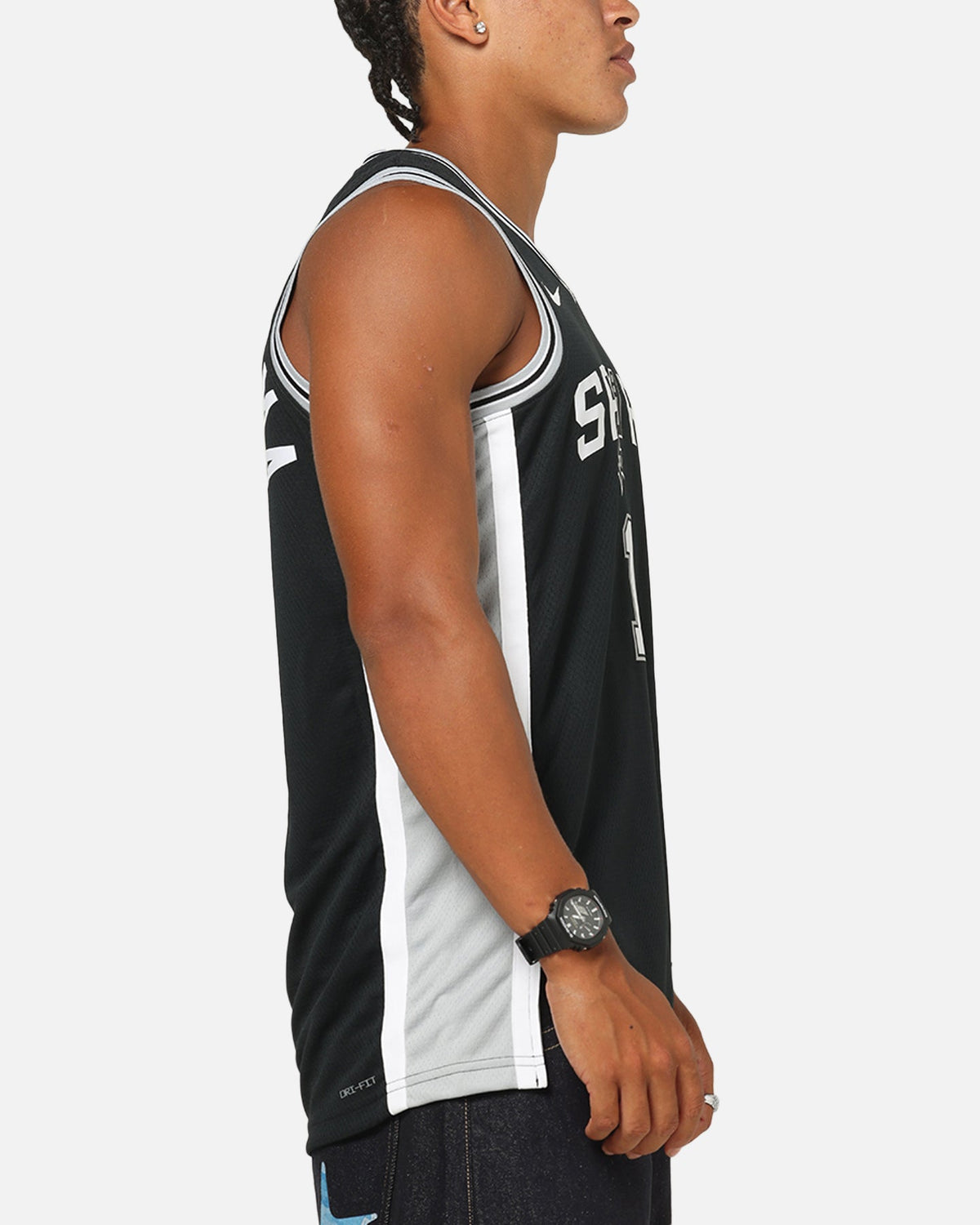 Nike Victor Wembanyama San Antonio Spurs #1 Icon Edition 2022/23 Nike Dri-Fit NBA Swingman Jersey Black