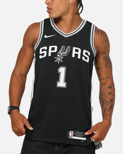 Nike Victor Wembanyama San Antonio Spurs #1 Icon Edition 2022/23 Nike Dri-Fit NBA Swingman Jersey Black