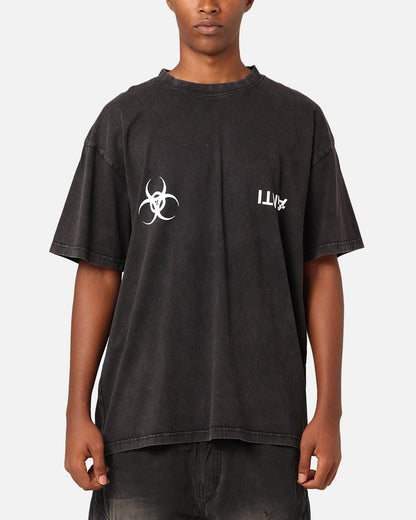 The Anti Order Anti Nuclear T-Shirt Black Acid Wash
