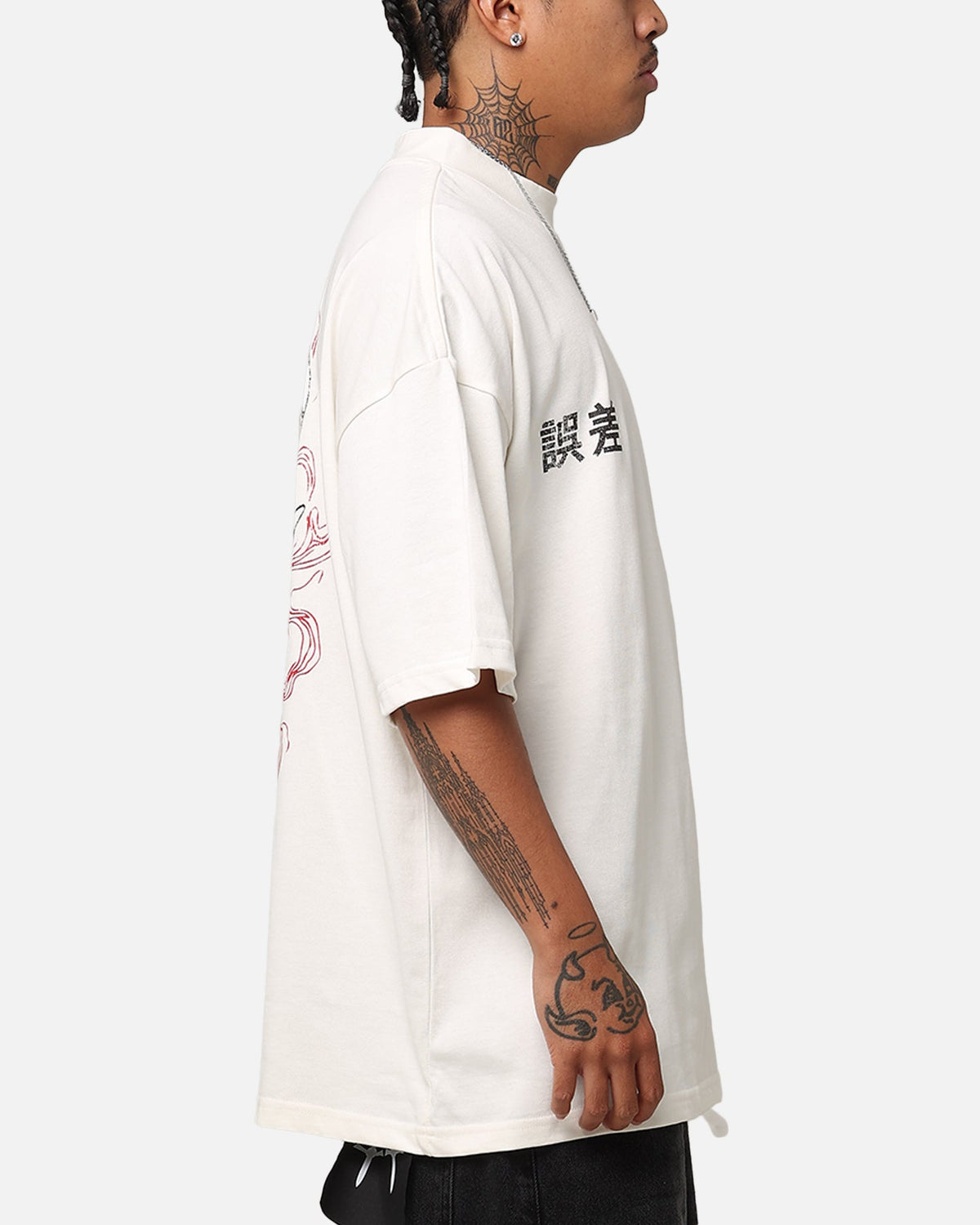The Anti Order Oni Mockneck T-Shirt Off White