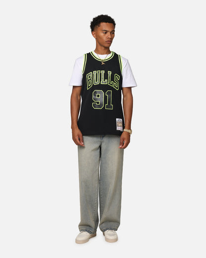 Mitchell & Ness Chicago Bulls Dennis Rodman 'Volt' 1995 Swing Jersey Black/Yellow