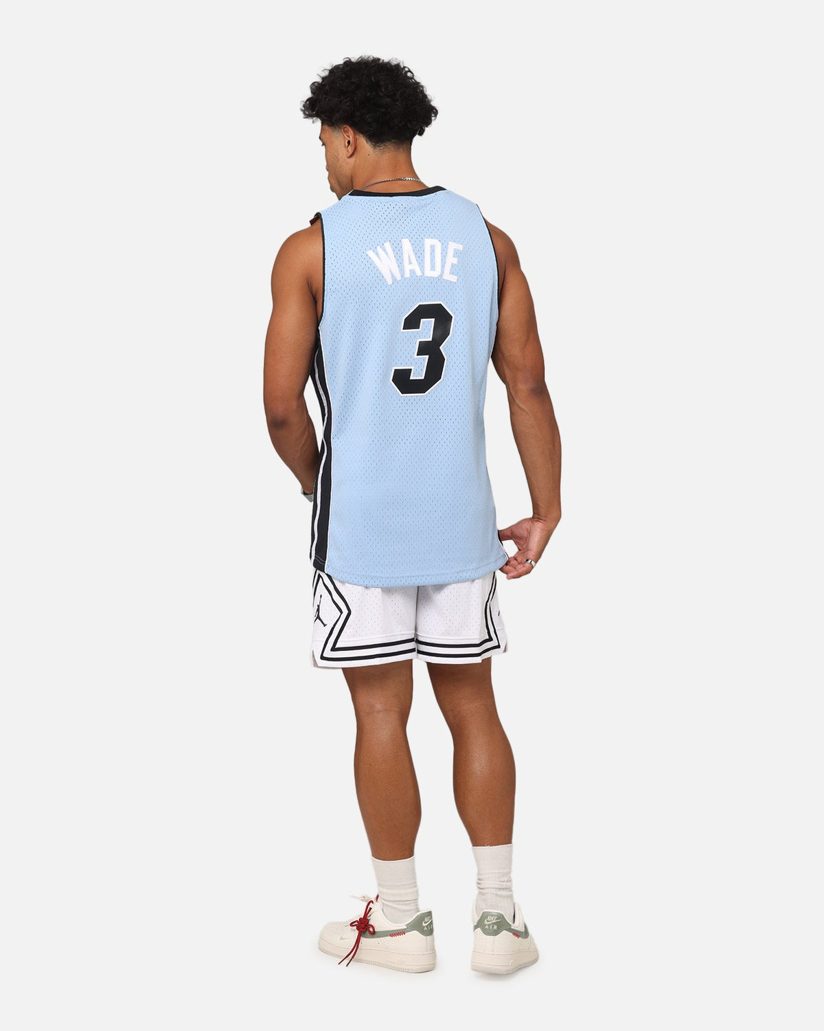 Mitchell & Ness Miami Heat Dwyane Wade 'Vapor Blue' Jersey Light Blue