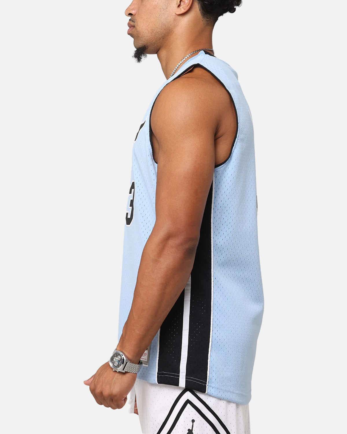 Mitchell & Ness Miami Heat Dwyane Wade 'Vapor Blue' Jersey Light Blue
