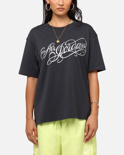 Jordan Women's Graphic Metallic T-Shirt Off Noir