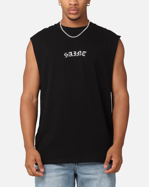 Saint Morta Dead Oversized Muscle T-Shirt Black