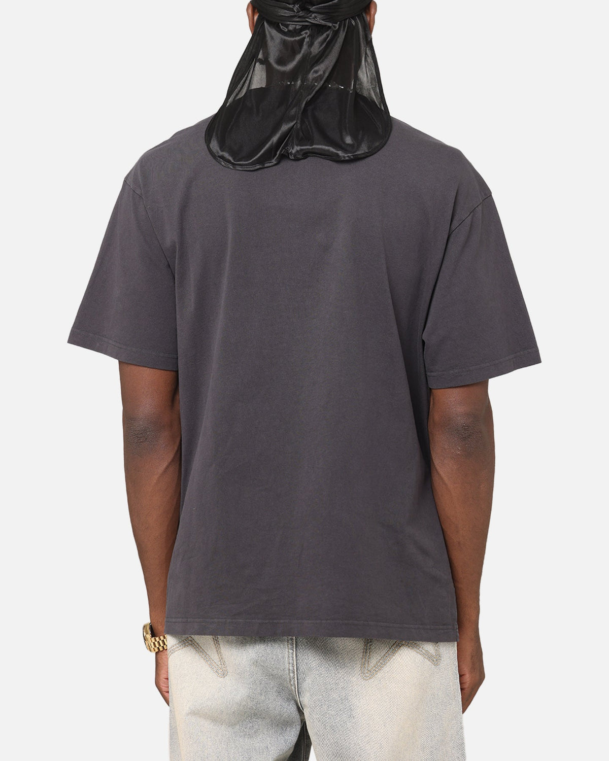 Mitchell & Ness New York Jets Arch T-Shirt Faded Black
