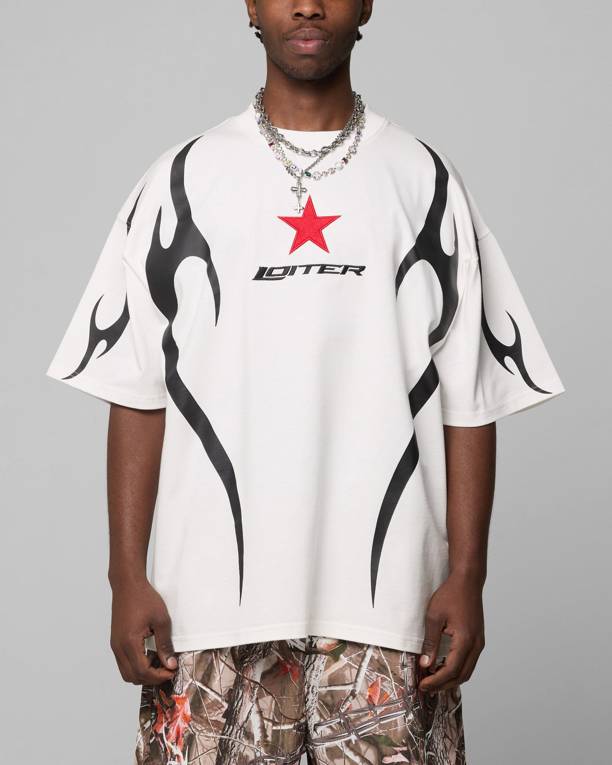 Loiter Trackstar T-Shirt Off White