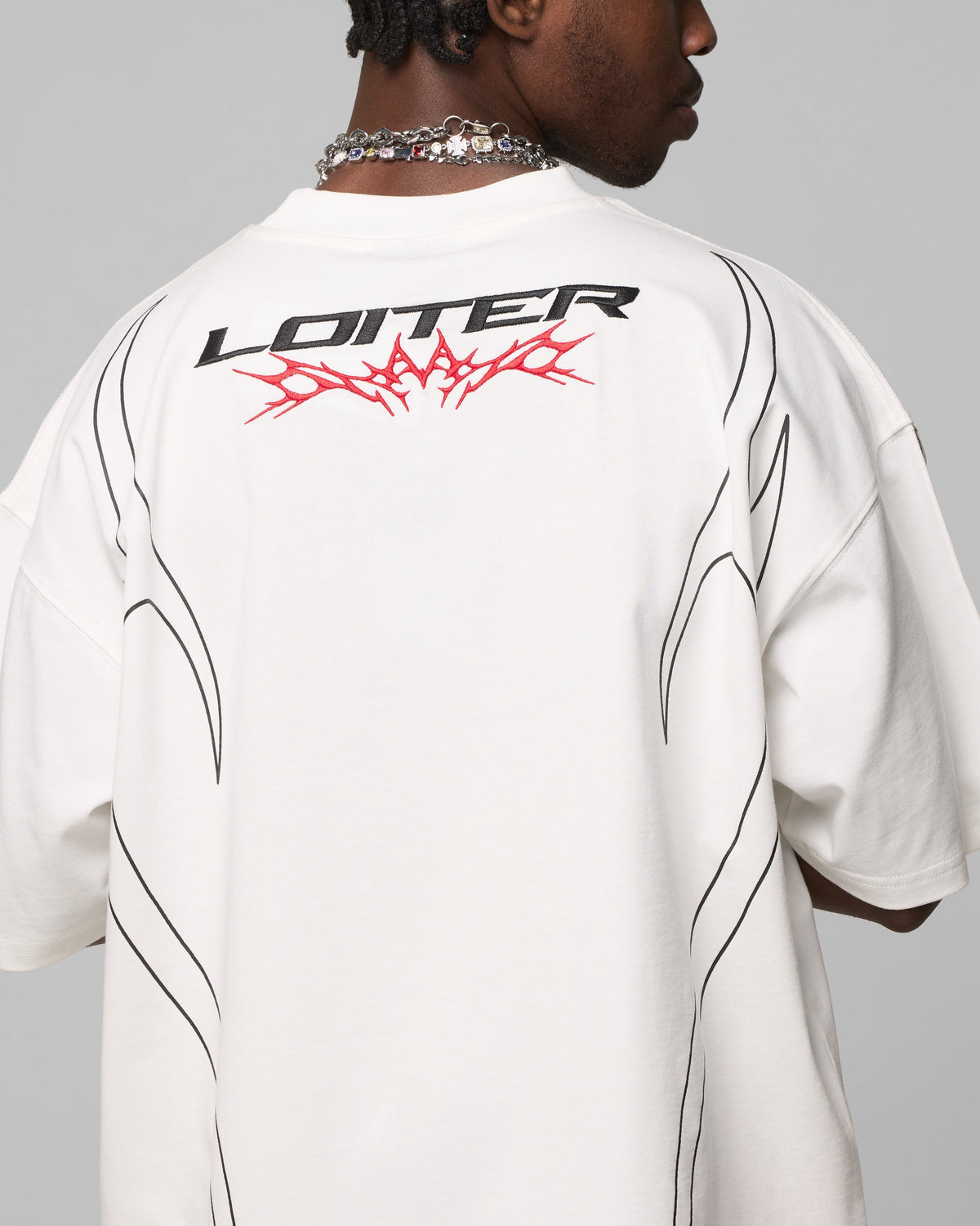 Loiter Trackstar T-Shirt Off White