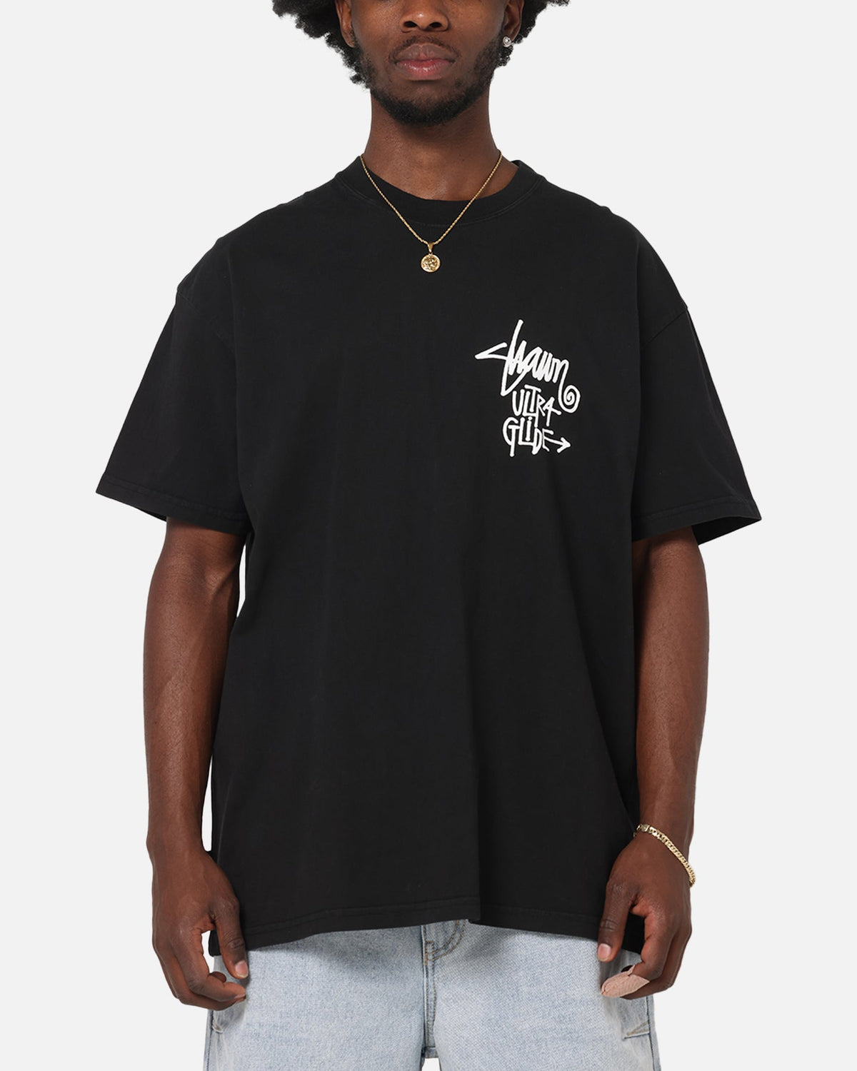 S Double Ultra Glide T-Shirt Washed Black
