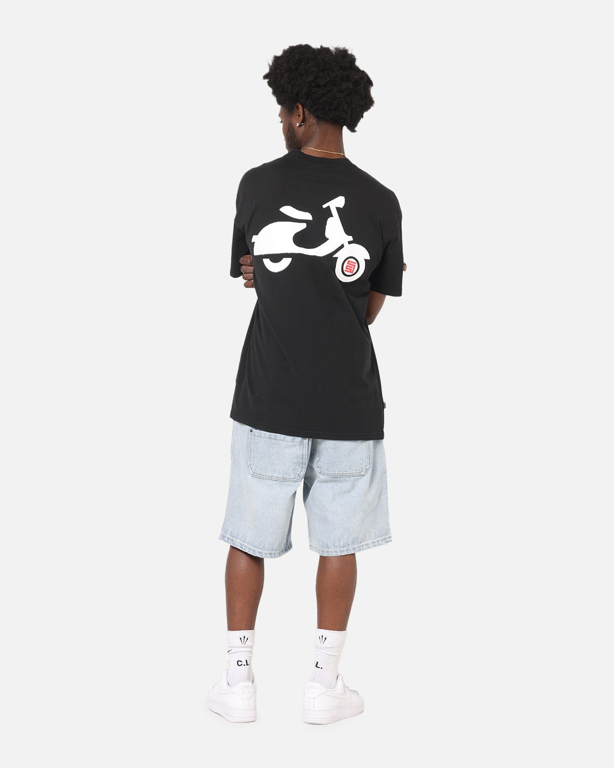 S Double Ultra Glide T-Shirt Washed Black
