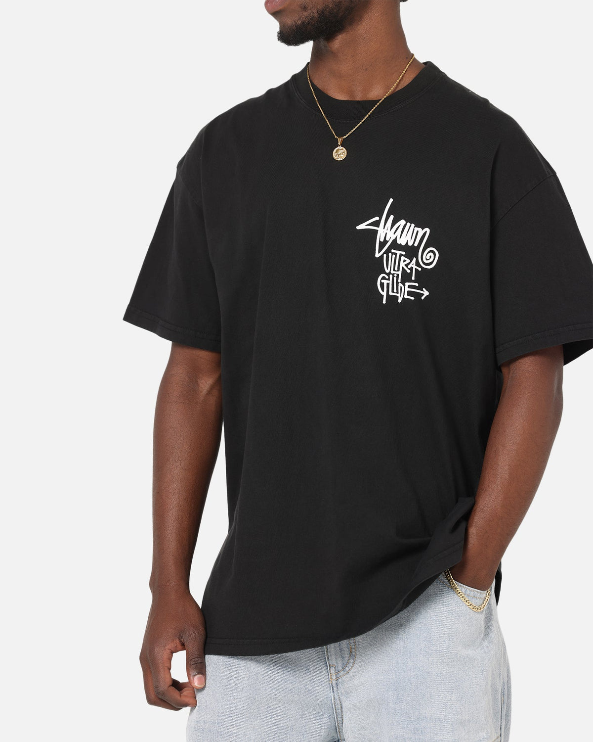 S Double Ultra Glide T-Shirt Washed Black