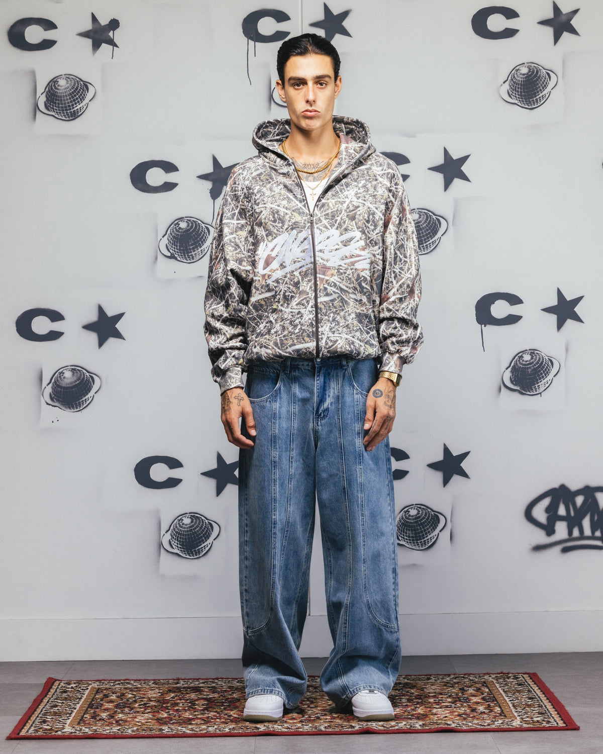 Carre Grit Zip Hoodie Real Tree Camo