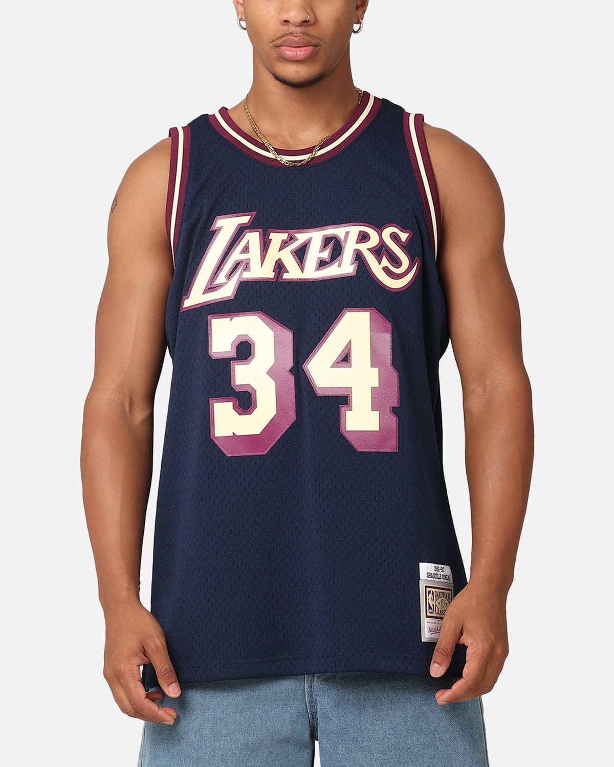 Mitchell & Ness Los Angeles Lakers Shaquille O'Neal 'Acai' 1996 Swing Jersey Navy