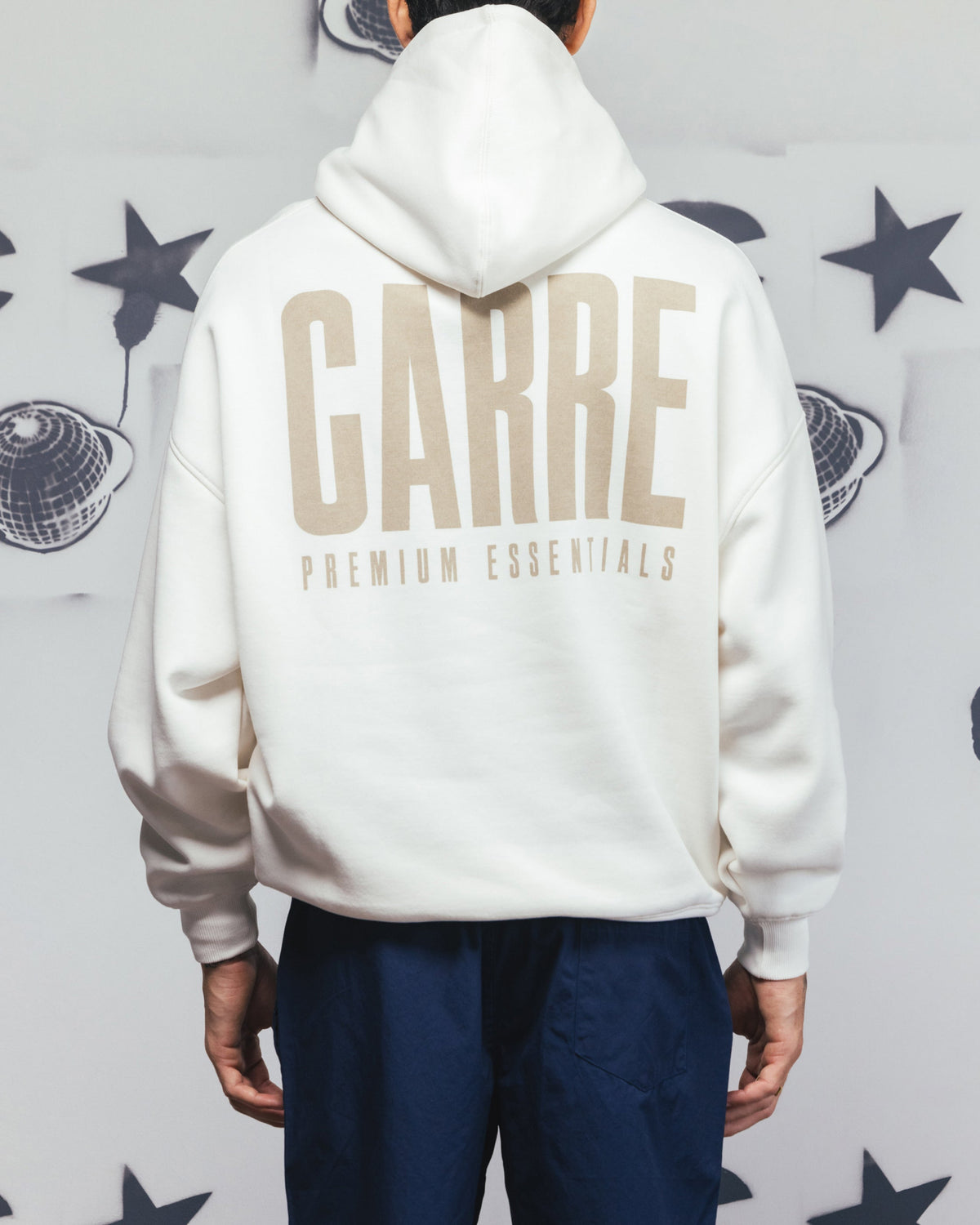 Carre Premium Essentials Hoodie Cream