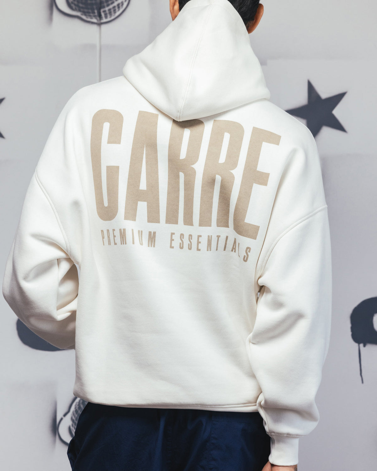 Carre Premium Essentials Hoodie Cream