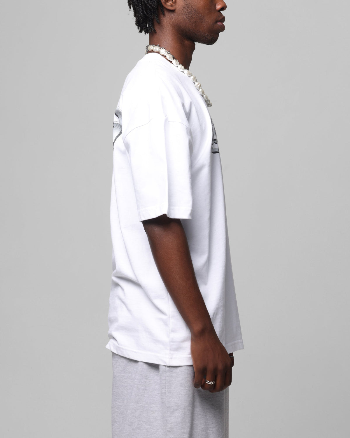 Loiter Chrome Logo T-Shirt White