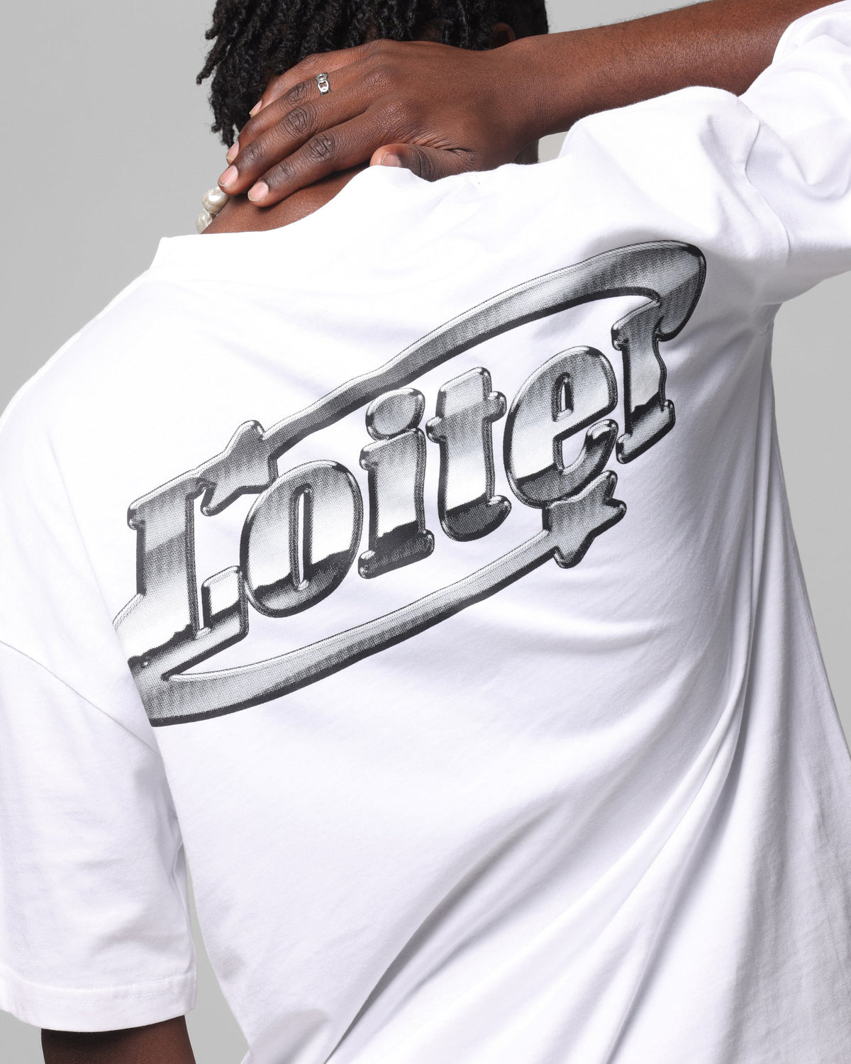 Loiter Chrome Logo T-Shirt White