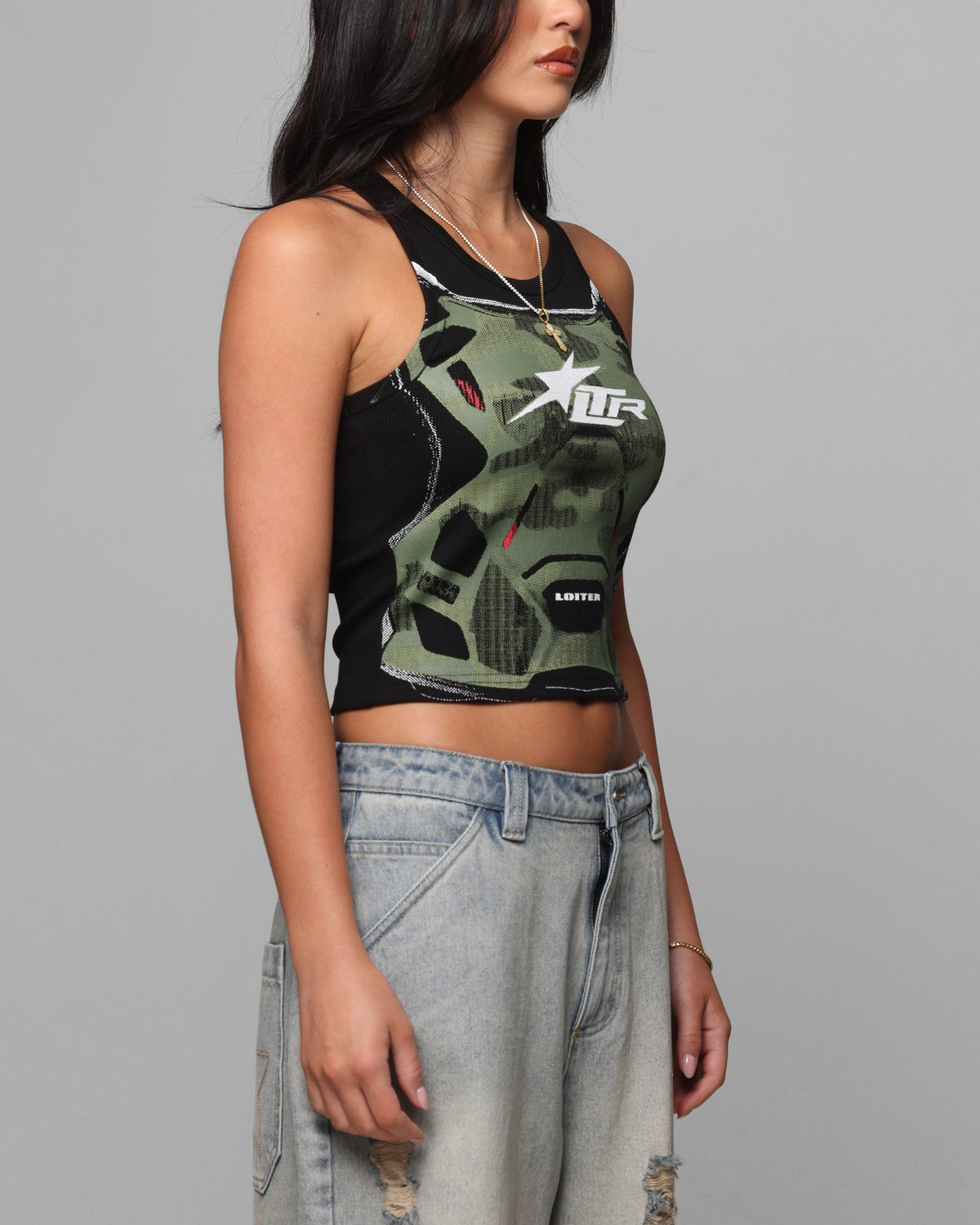 Loiter Women's Motorsport Tank Black
