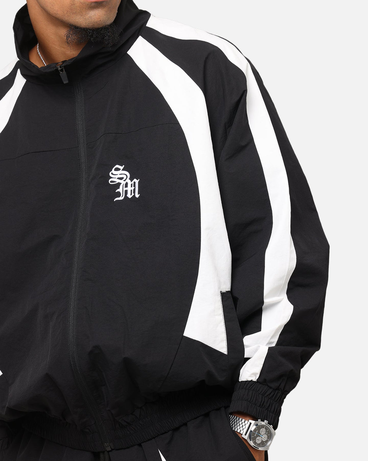 Saint Morta Oblivion Windbreaker Jacket Black/White