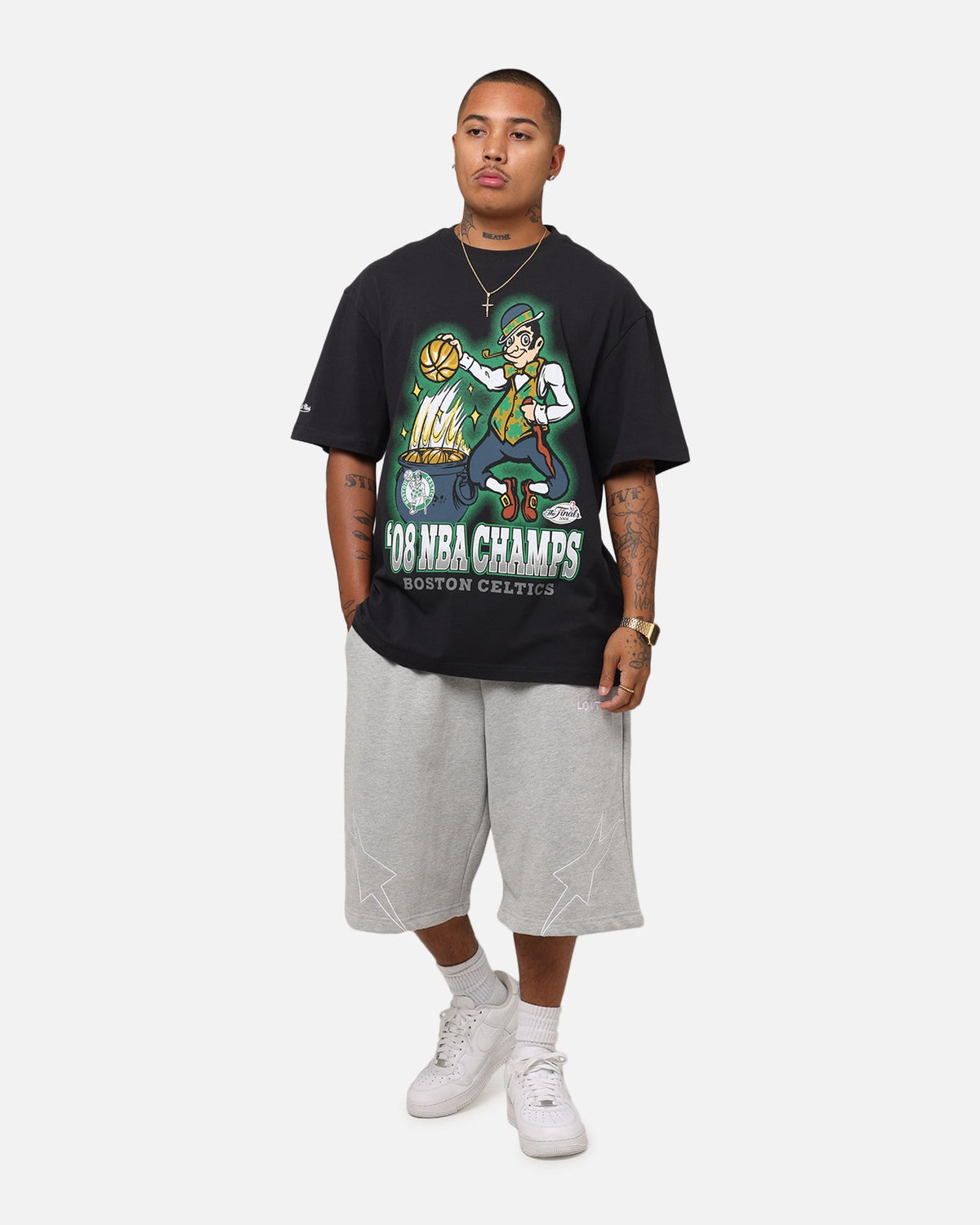 Mitchell & Ness Boston Celtics '08 NBA Champs T-Shirt Faded Black