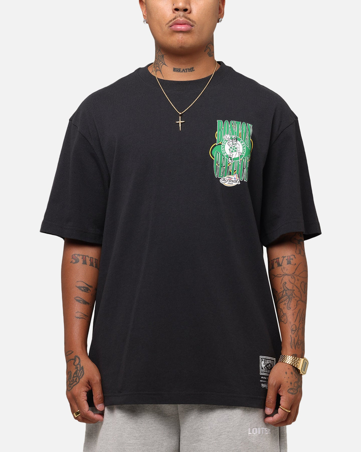 Mitchell & Ness Boston Celtics 18-Time NBA Champions T-Shirt Faded Black