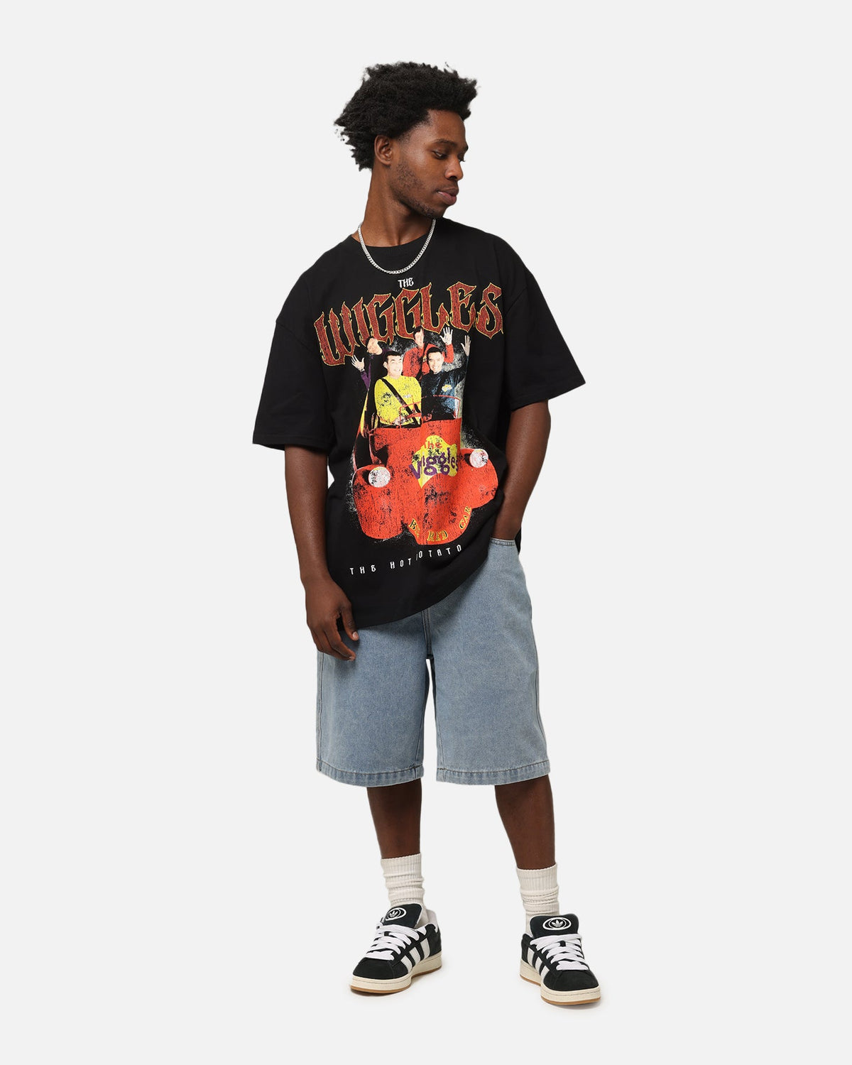 Goat Crew X The Wiggles Hot Potato Tour Heavy T-Shirt Black