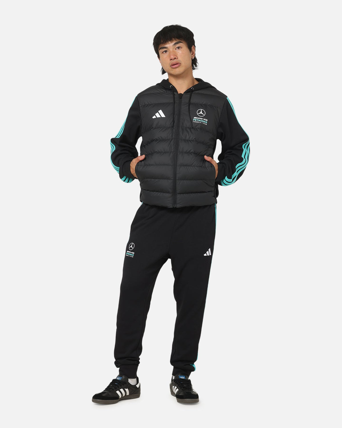 Adidas Mercedes-AMG Petronas Formula 1 Team DNA Puffer Jacket Black