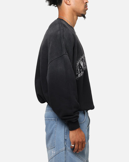 Saint Morta Spray Logo Crewneck Black